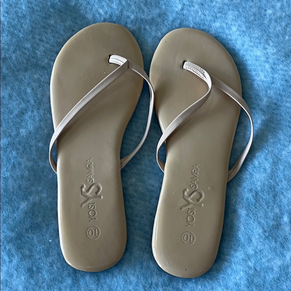 Yosi Samra Tan Flip Flops